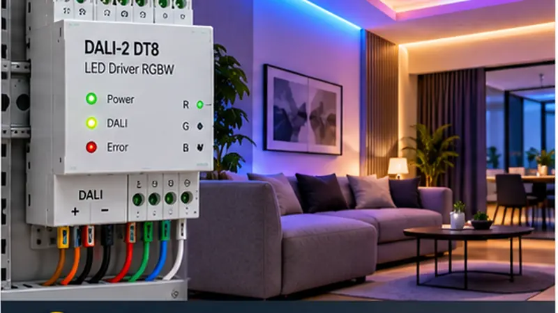 DALI-2 DT8 RGBW • Cor + Dimming