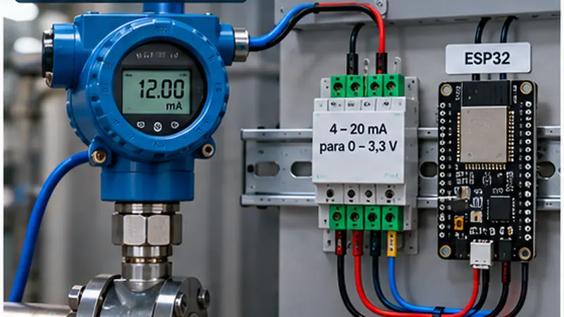 ESP32 — Leitura 4–20 mA