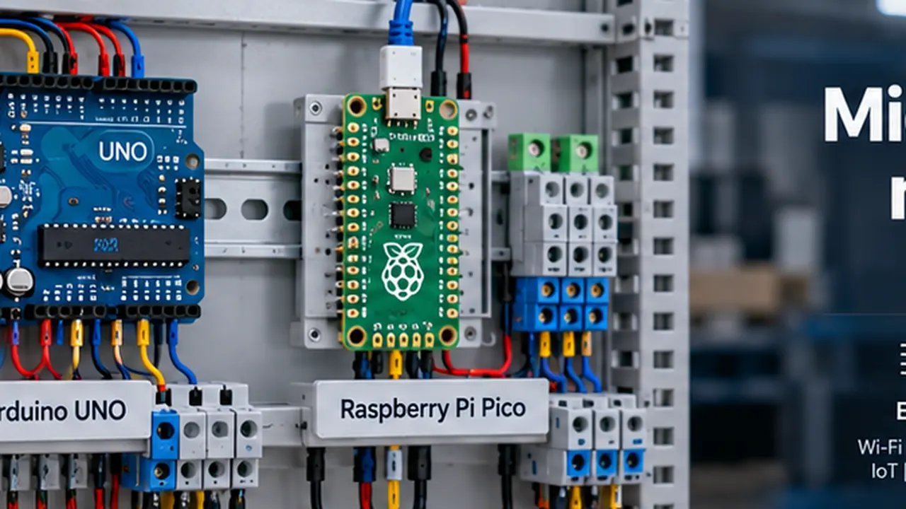 Painel com ESP32, Arduino e Raspberry Pi Pico integrados a interfaces de automação