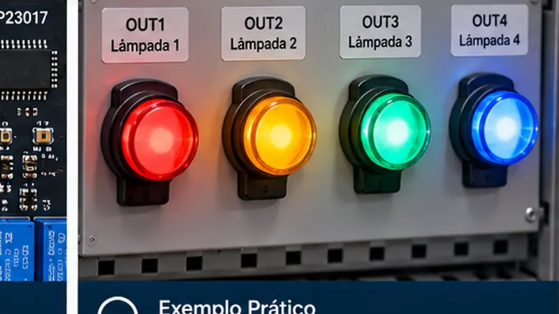 TechRib 32 Relés — Demonstração Prática com 4 Canais